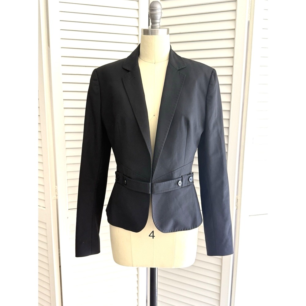 Paul Smith Black Label Cropped Belted Wool Jacket Blazer Size IT 42 / US 6 Italy